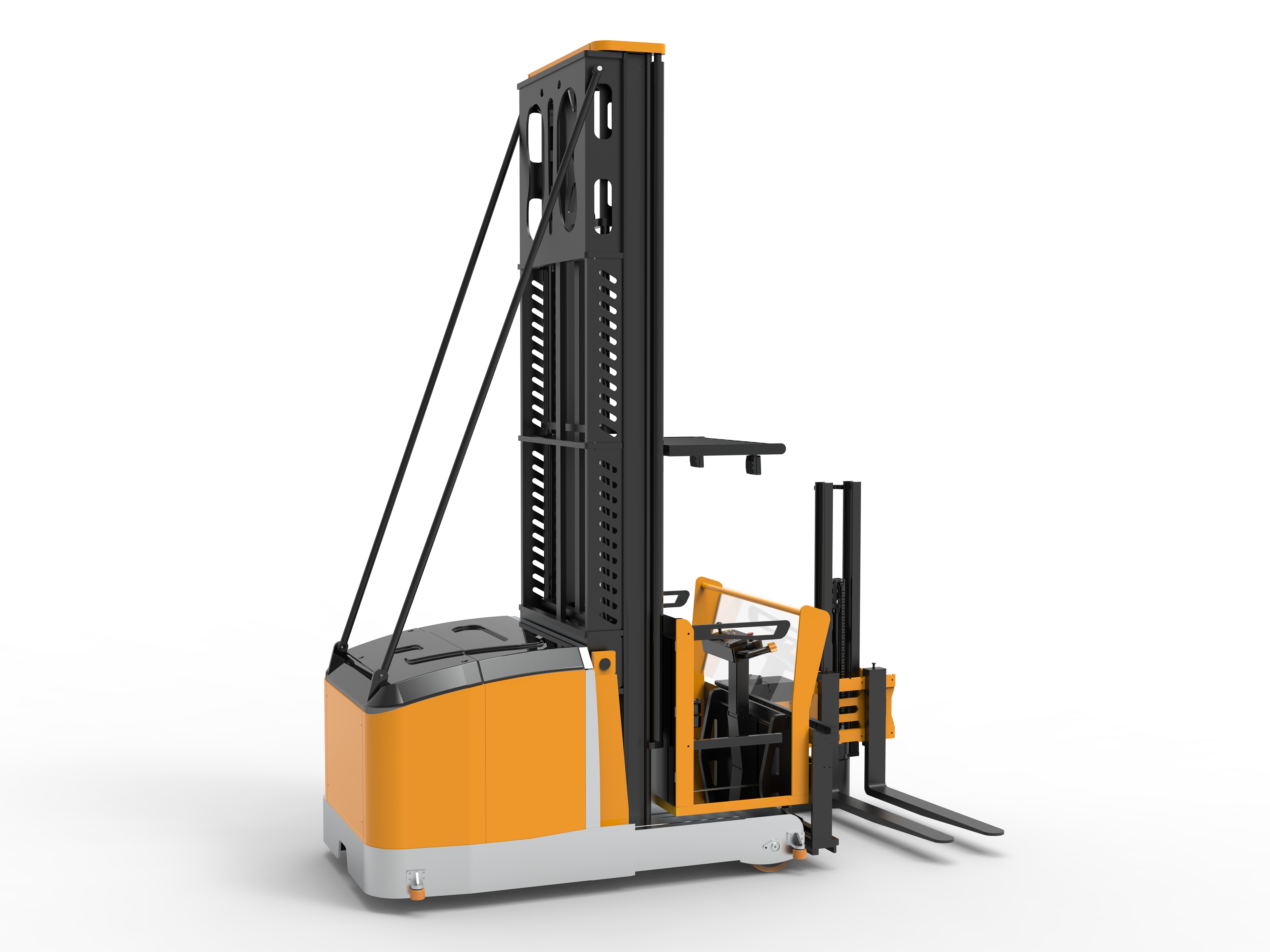 Durable CDMX15-60S Three Way Electric Hydraulic Pallet Stacker for Warehouse Construction Usage