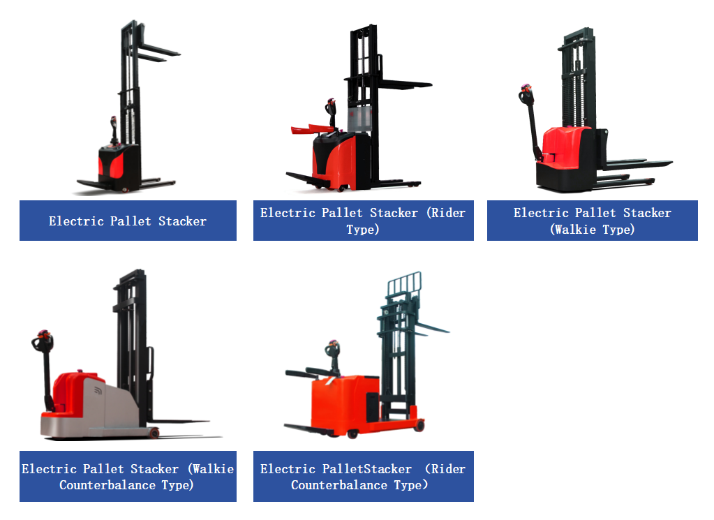 Electric pallet stacker