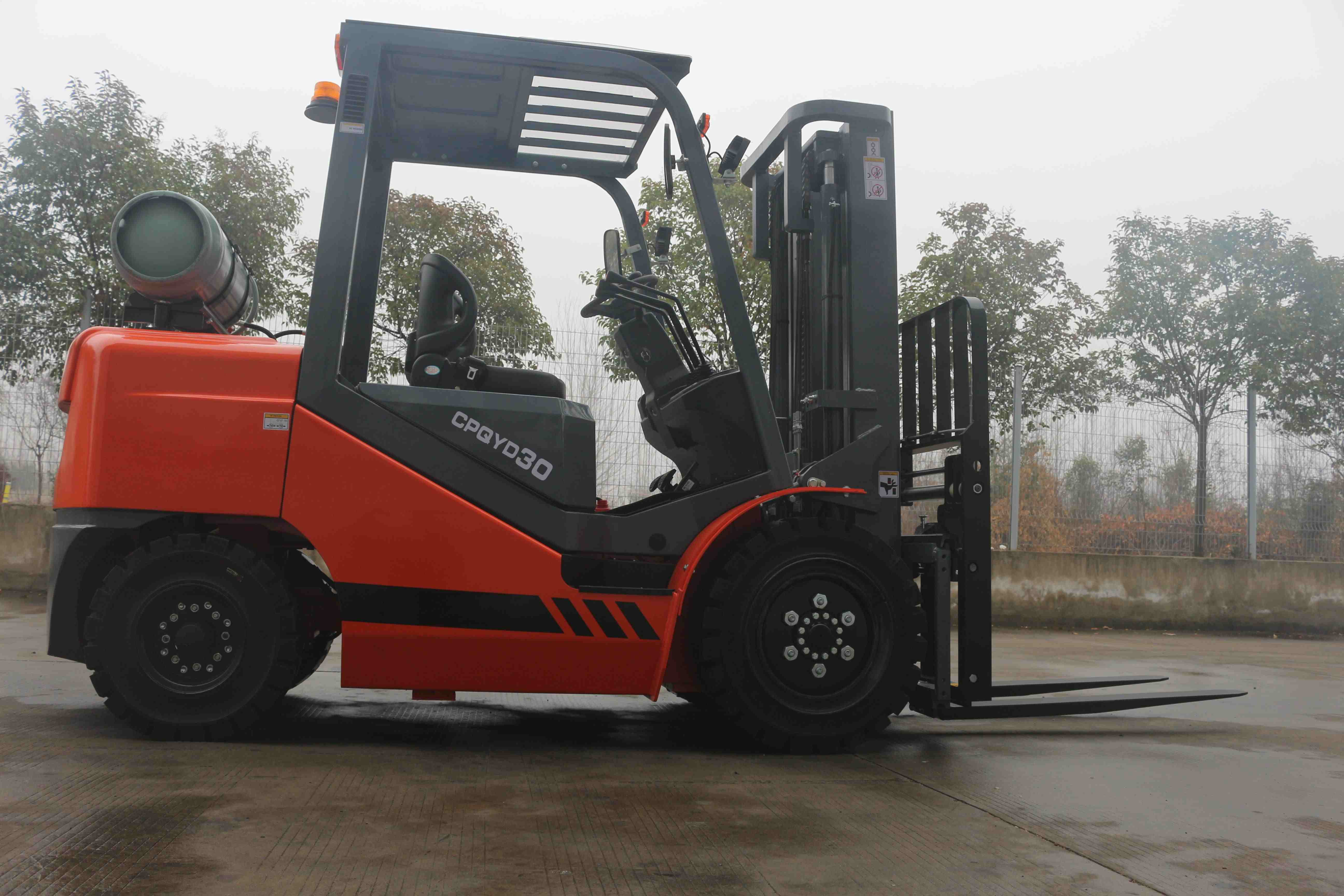 CE EPA Certified Hot Sale 3ton 3.5ton 4ton LPG Forklift Truck Nissan GCT Engine Gas Gasoline Double Fuel Forklift Economy Use