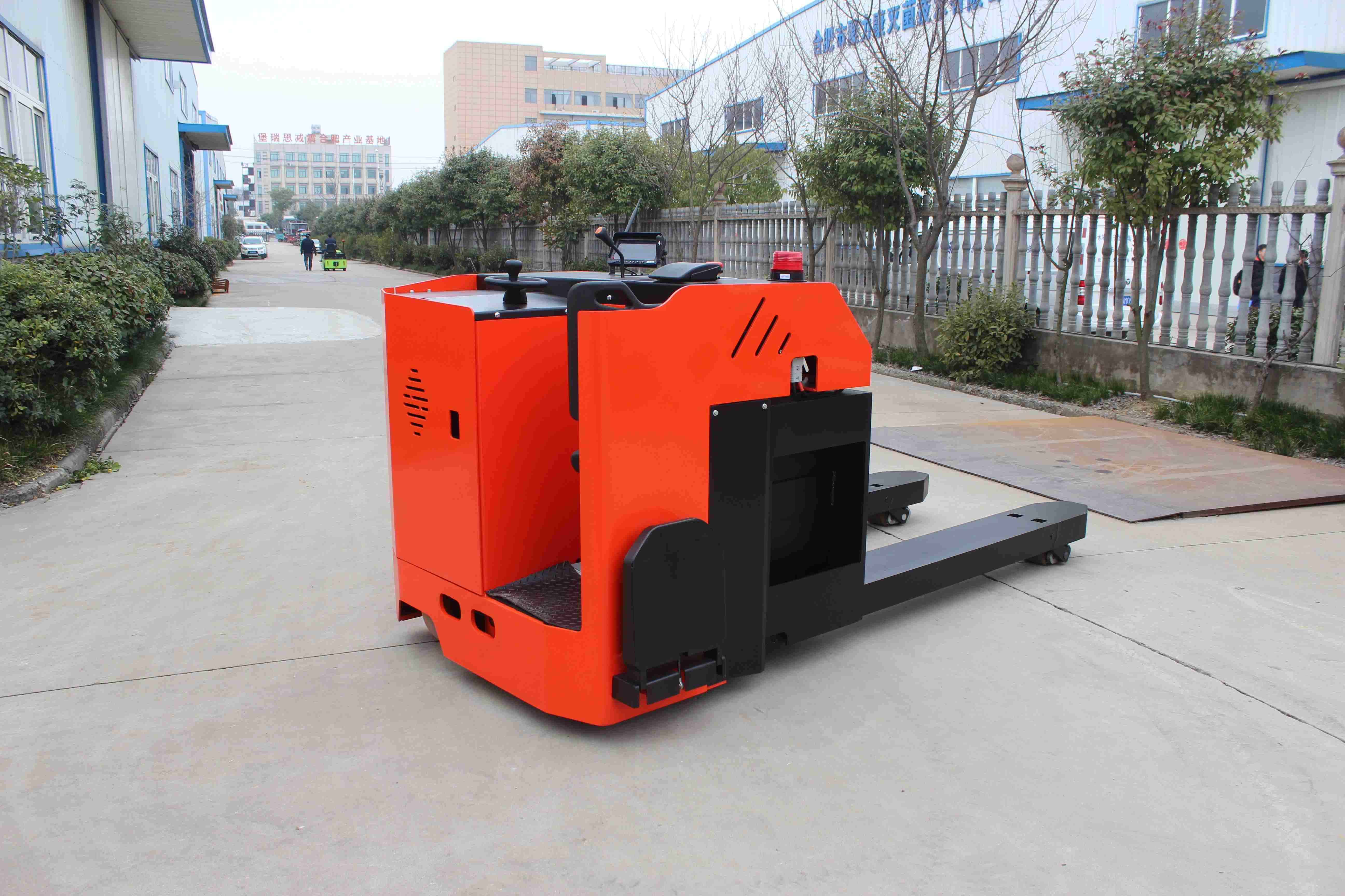 Discounted Factory Price Electric Pallet Forklift Stacker Truck Side Standing Type CBD80A 8.0Ton Warehouse Equipments