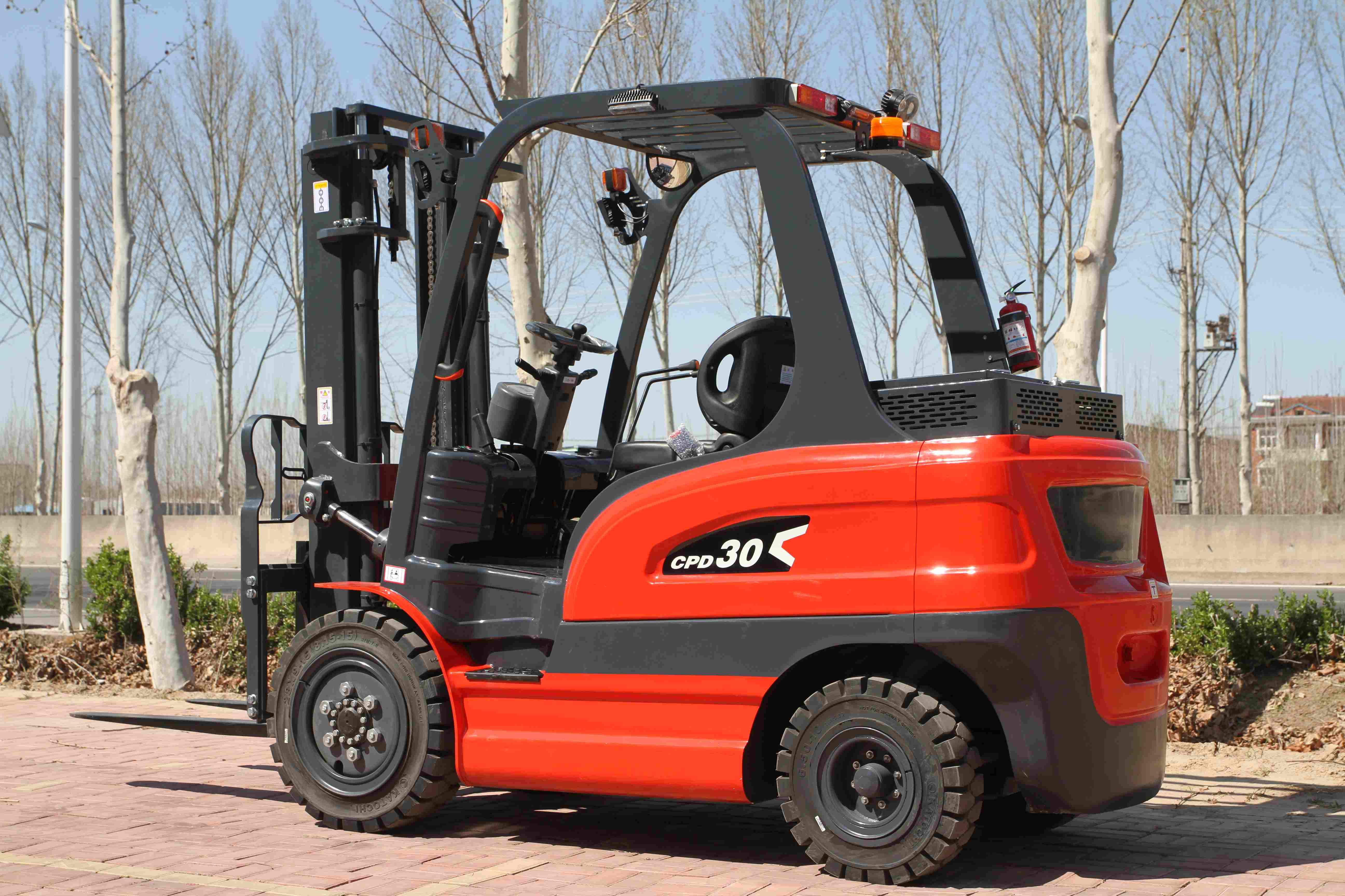 High Quality Hot Sales 3t Electric Forklifts Multifunctional Fully Electric Small Forklift Four-wheel Drive Warehouse Forklift