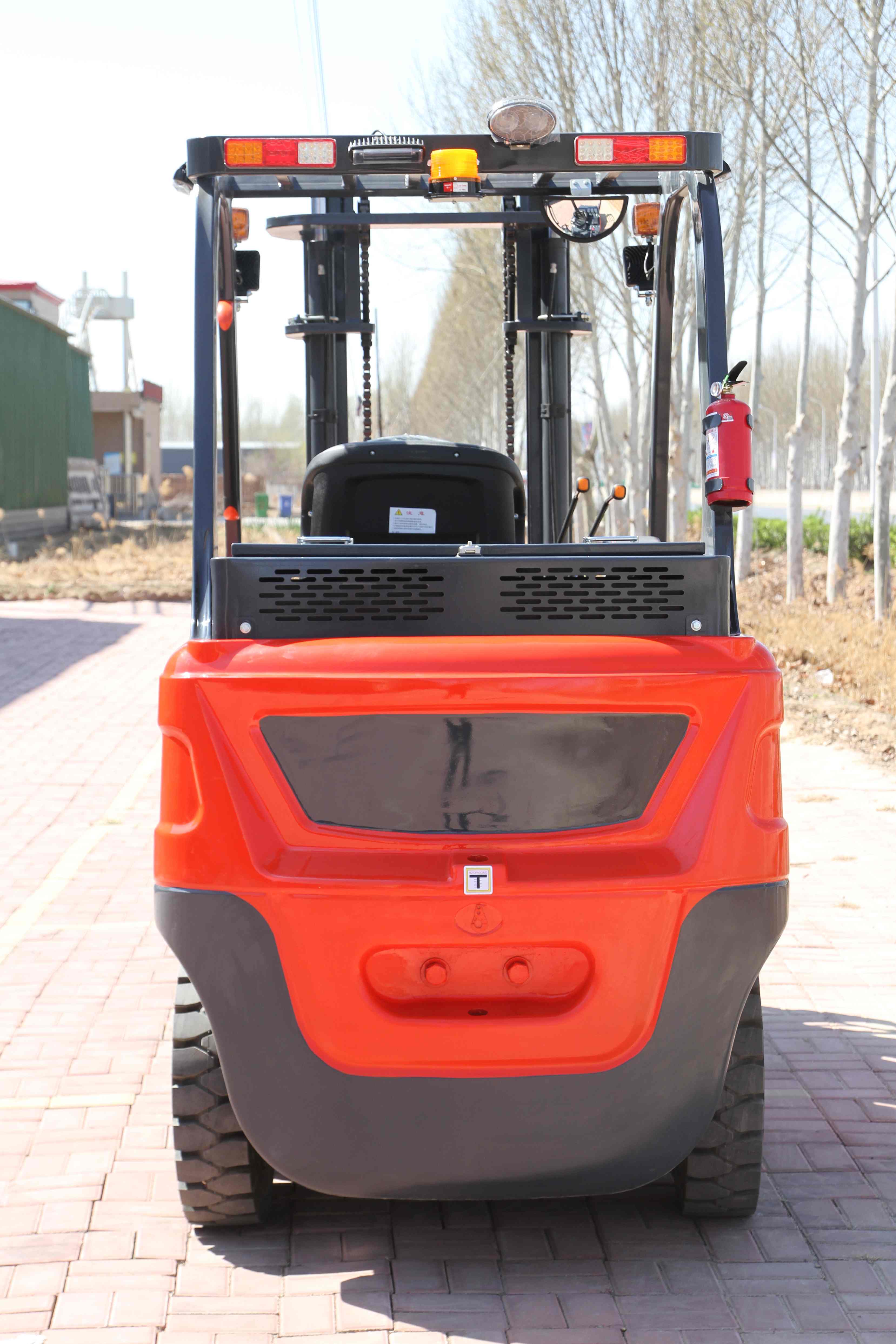 3T 4T 5T 6T 7T 8T 10Ton Dual Drive Electric Forklift with Li-ion Battery Four Wheel for Indoor Use