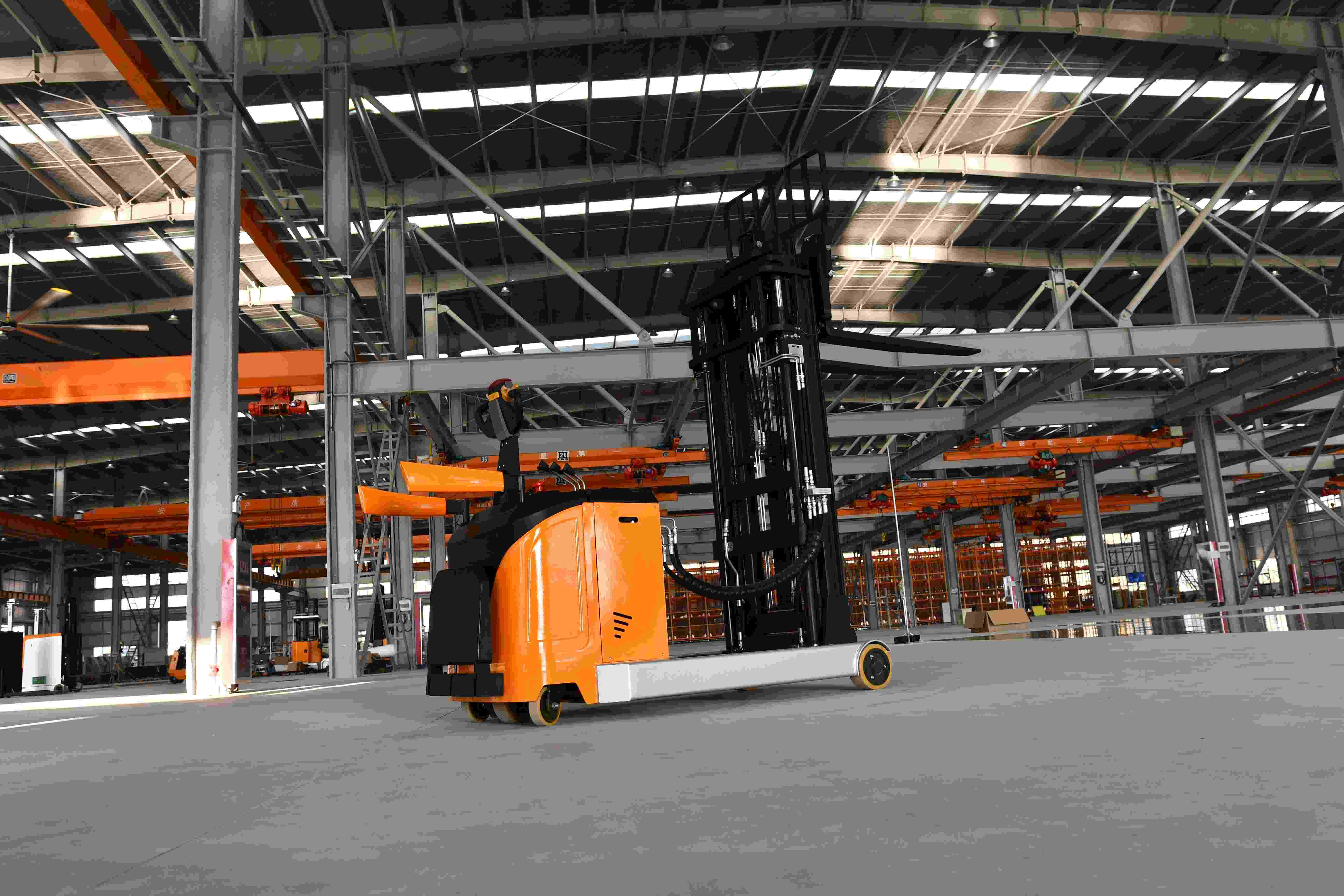 All-Electric CQDA15-16 Reach Forklift Portable Pallet Stacker Automatic Reach Truck for Machinery Repair Shops