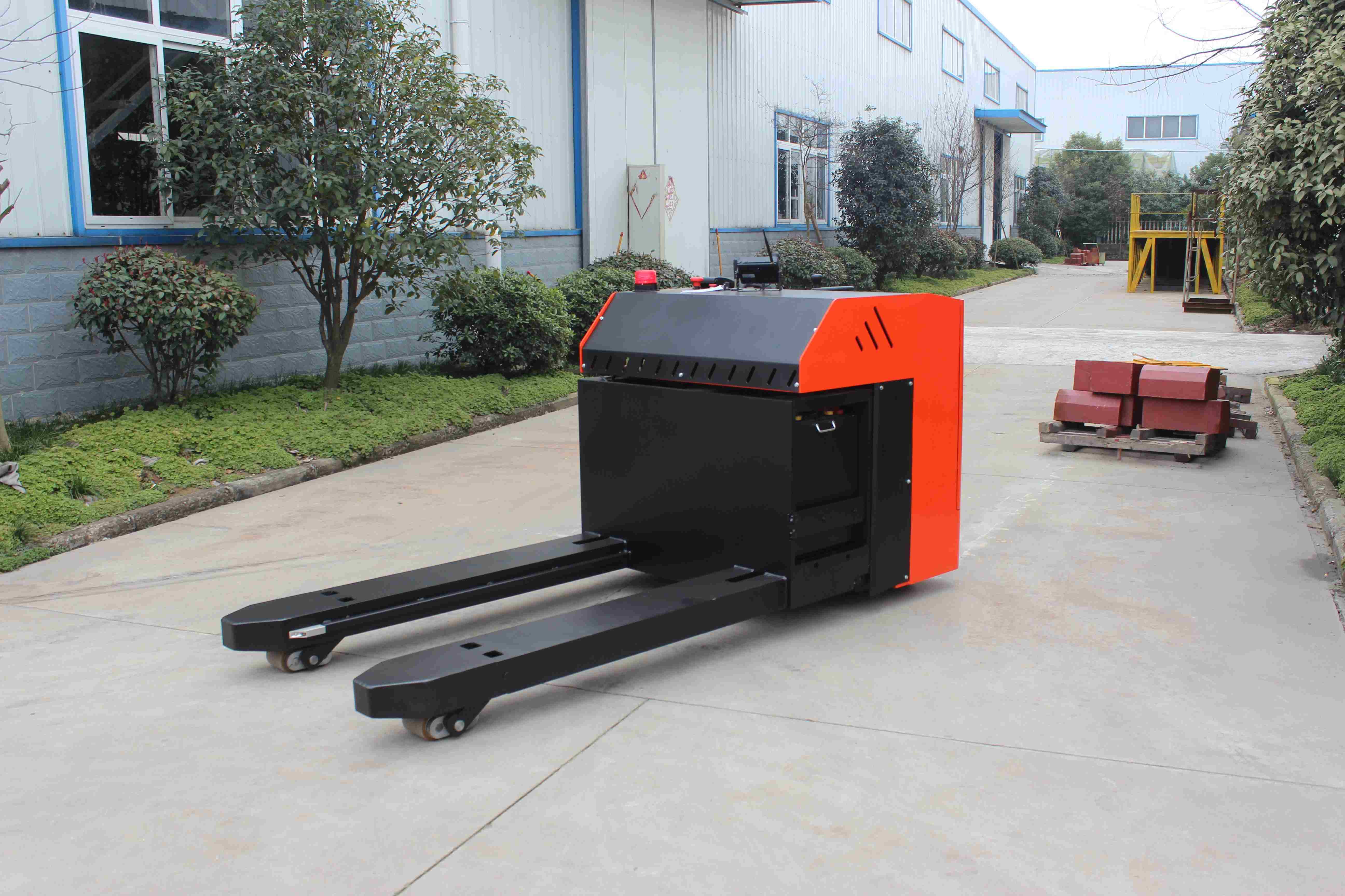 6000kg CBD60A Pallet Jack Lithium Battery Lead-acid Battery Full Electric Self Loading Portable Pallet Truck