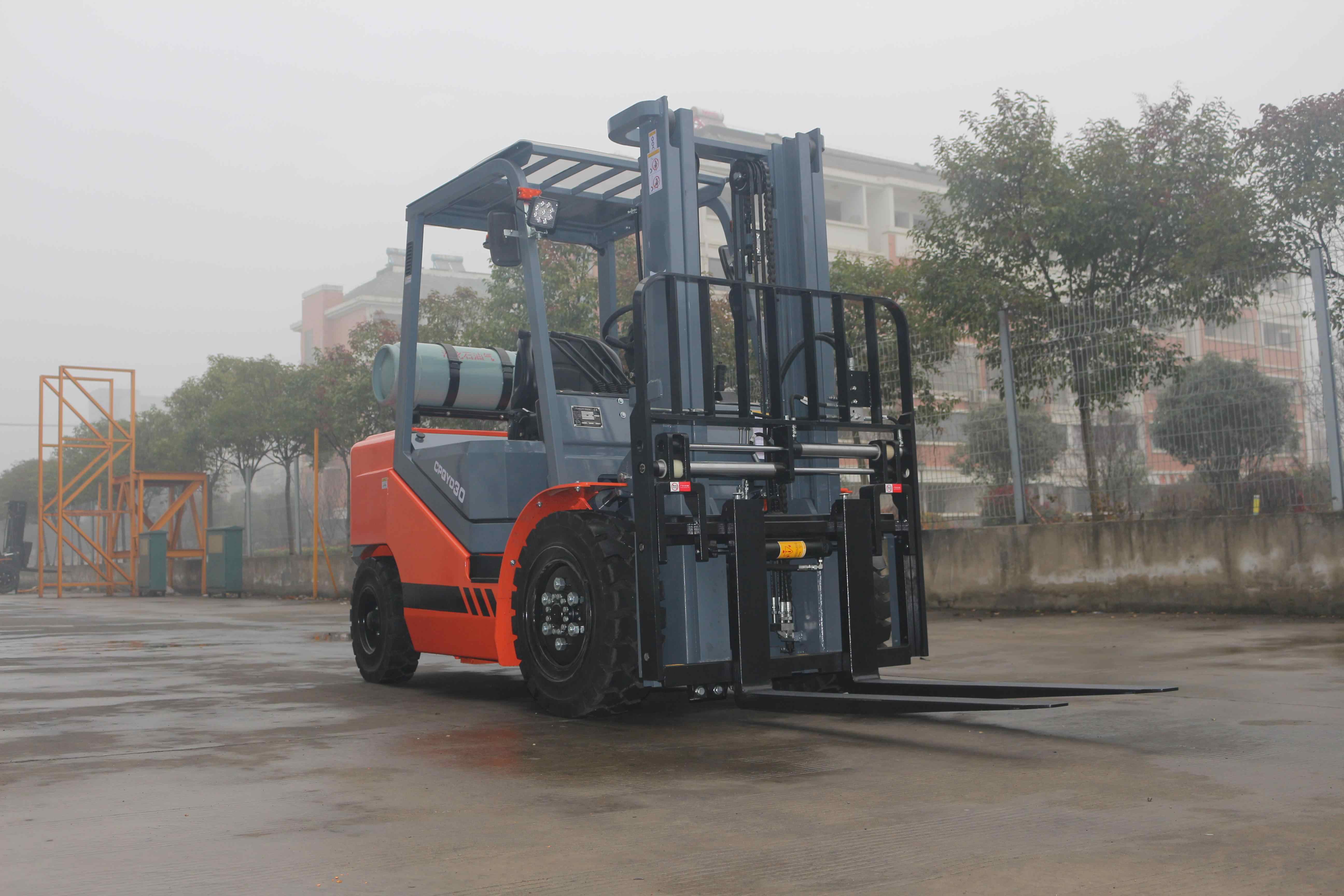 2.5T Gasoline Forklift with CE Certification Truck Manufacturer Factory Directly Sale LPG 2500kg CPQYD25 LP Gas Engine