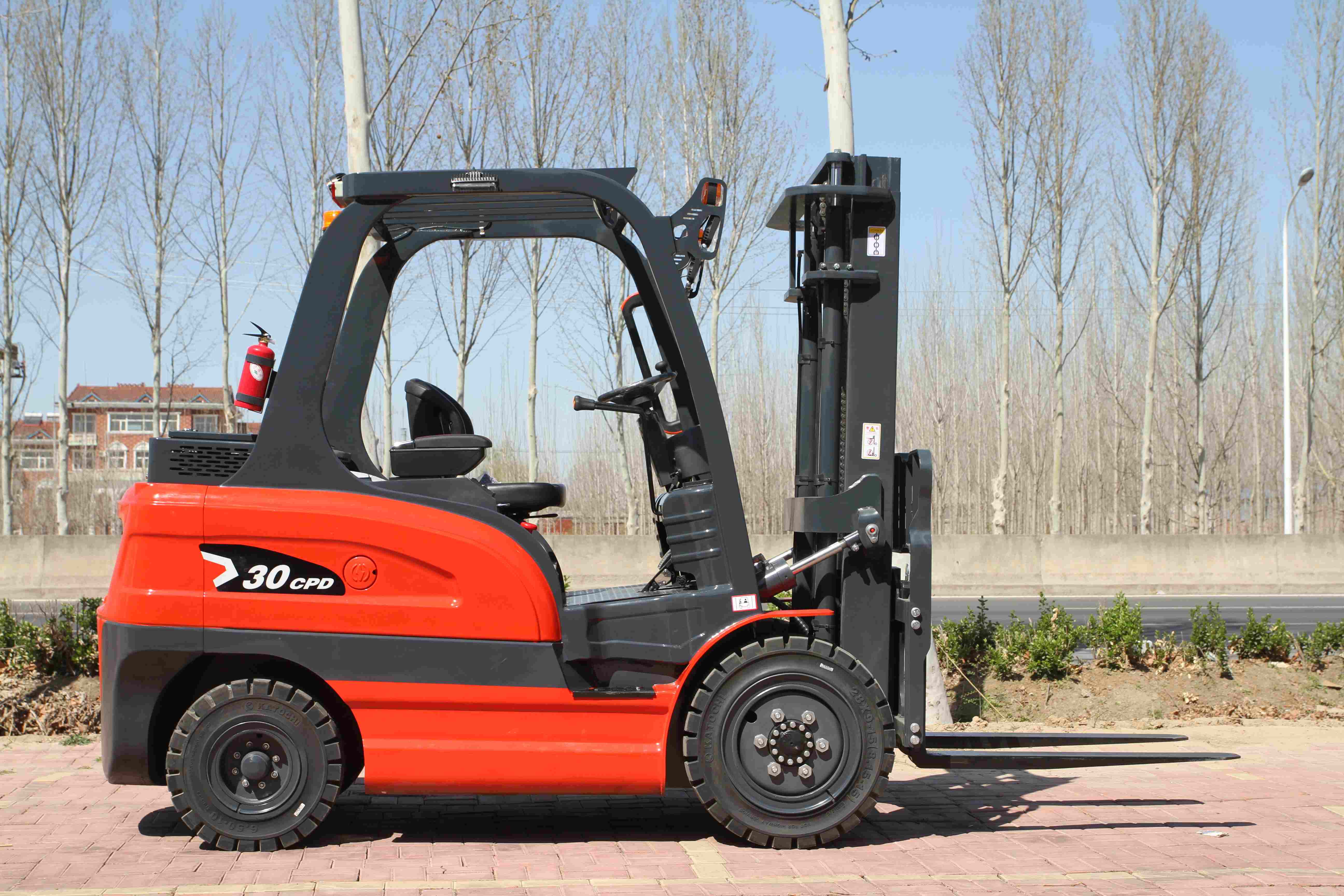 High Quality Hot Sales 3t Electric Forklifts Multifunctional Fully Electric Small Forklift Four-wheel Drive Warehouse Forklift