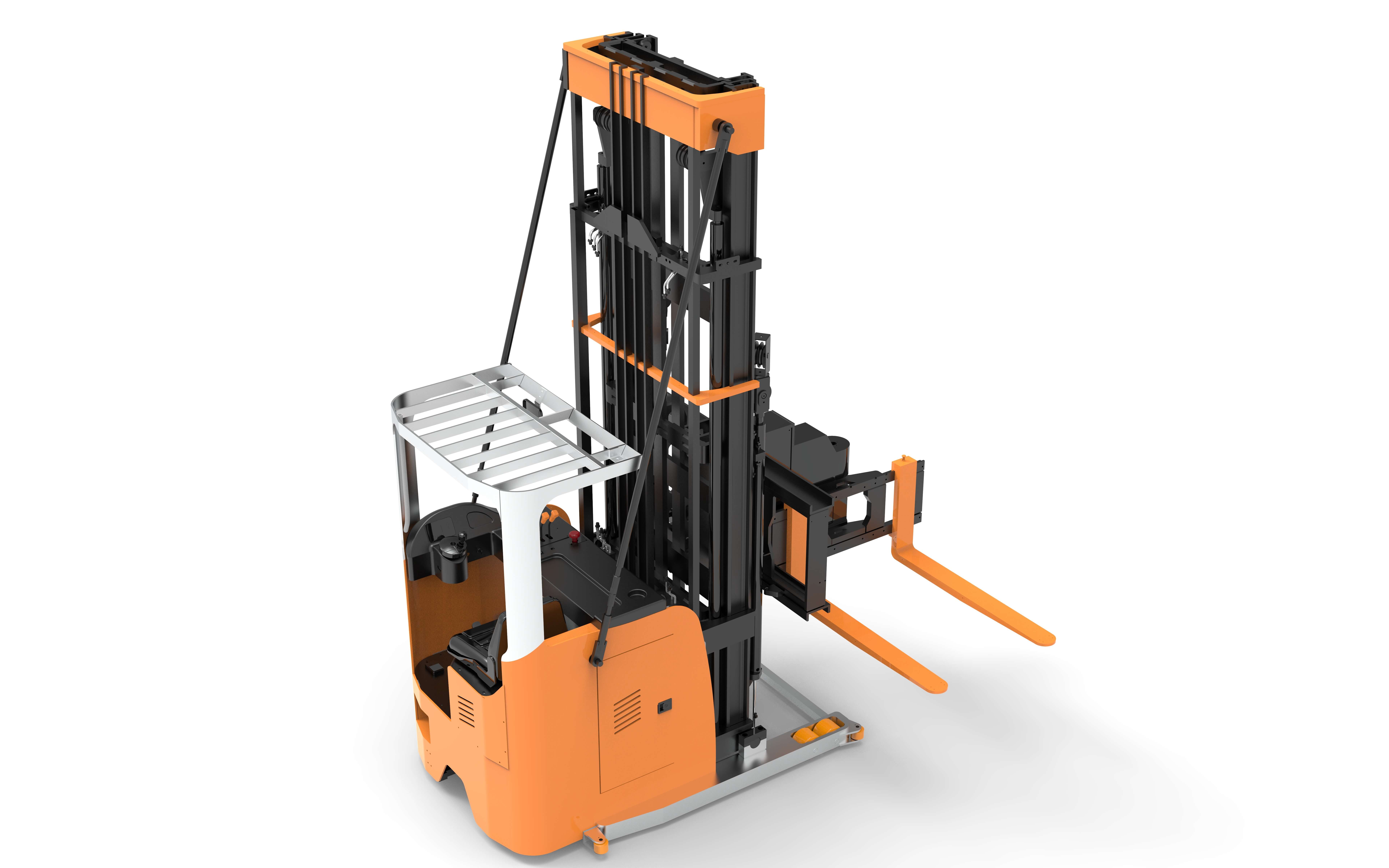 Factory Customization Narrow Aisle Forklift Electric Battery CDME15-65S 3 Way Pallet Stacker for Sale
