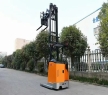 1 Ton 3 Meters Red Standing High Efficiency Forklifts Electric Order Picker for High Stuff Picking and Stacking