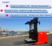 VIWINT 1Ton 3 Meters Red Standing High Efficiency Forklifts Electric Order Picker for High Stuff Picking and Stacking