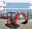 Factory Outlet High Quality New Kubuta Brand Crawler Excavator 1.8Ton SY18 Mini Crawler Excavator