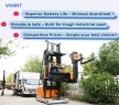 Anhui Factory selling VNA Forklift 1.6Ton 10M Three-way Stacker Forklift (people go up)CDMX16-100