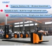 Portable All-Electric Self-Lifting Pallet Stacker Multi-Purpose 1.5 Tons & 2 Ton Higher Load Truck Standing Type Forklifts