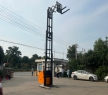 1 Ton 3 Meters Red Standing High Efficiency Forklifts Electric Order Picker for High Stuff Picking and Stacking