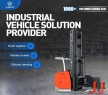 1.0 1.2 1.6 Ton Small Battery 48v 1.5t Stacker Side Stand 3-way Electric Reach Truck Forklift CDDM12-60S Side-standing Operation