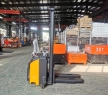 Wholesale Stand on Self Climbing 1500kg Pallet Stacker Electric Lifter Forklift Straddle Self Propelled Truck Jack CDD15II-30