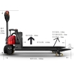 1.5tons Loading Capacity SL15L3 Electric Pallet Truck Warehouse Handling Equipments Pallet Jacks_复制
