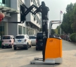 1 Ton 3 Meters Red Standing High Efficiency Forklifts Electric Order Picker for High Stuff Picking and Stacking