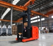 High Efficiency 1 Ton Electric Forklifts 3 Meters Red Standing Order Picker for High Stuff Picking and Stacking
