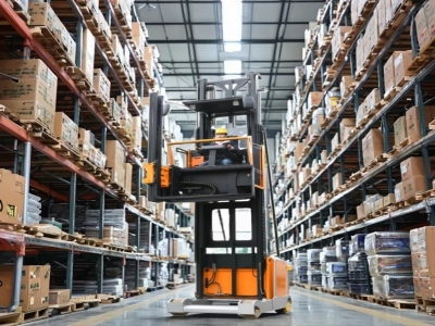 3-way electric pallet stacker is suitable for high-density stacking warehouses