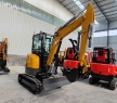 Mini Excavator EPA Euro 5 Kubota Engine 3.5Ton 3500kg Hydraulic Farm Small Excavator SY35U for Crawler Small Digger Farm
