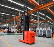High Efficiency 1 Ton Electric Forklifts 3 Meters Red Standing Order Picker for High Stuff Picking and Stacking