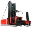 Anhui Factory selling VNA Forklift 1.6Ton 10M Three-way Stacker Forklift (people go up)CDMX16-100
