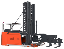 6M 1.5Ton Electric Pallet Stacker Three-way Stacking Forklift Seated Type CDDM15E-60S