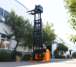 Factory Supply Powered CDDM15-70S Side-standing Operation 3-way Electric Pallet Stacker Electric Forklift